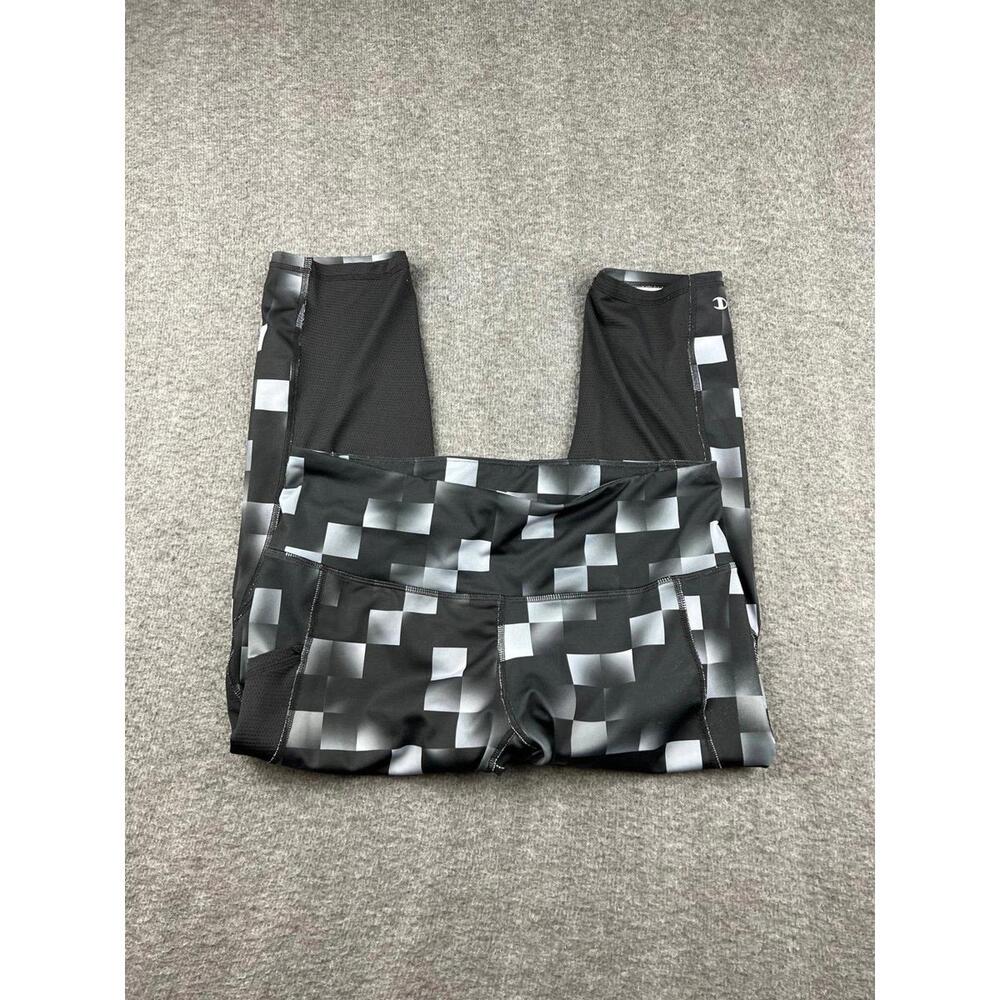 Champion Women's Power Train Leggings‎ Black and Gray Pattern Size Large